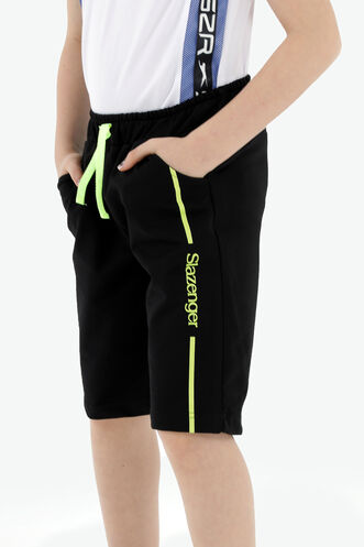 Slazenger - Slazenger PECE Erkek Çocuk Şort Siyah