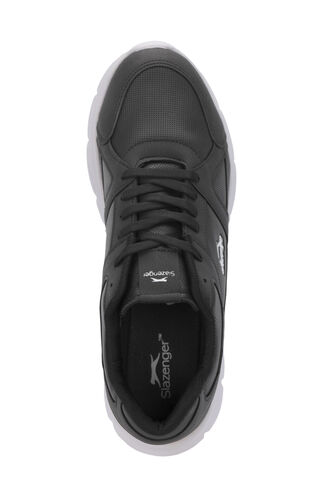Slazenger PERA Büyük Beden Erkek Sneaker Ayakkabı Siyah - Beyaz - Thumbnail