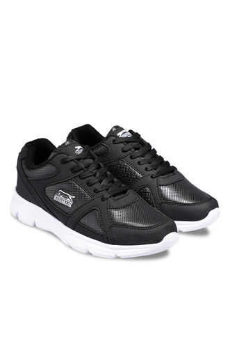 Slazenger PERA Plus Size Men's Sneaker Black - White - Thumbnail