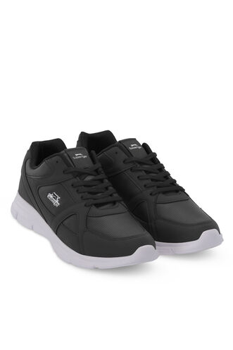 Slazenger PERA Plus Size Men's Sneaker Black - White - Thumbnail