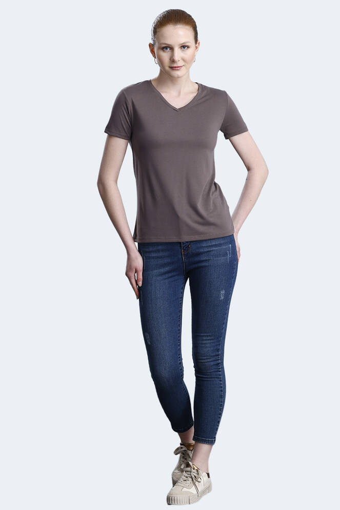 Slazenger PERICAS Kadın Tişört Kahve