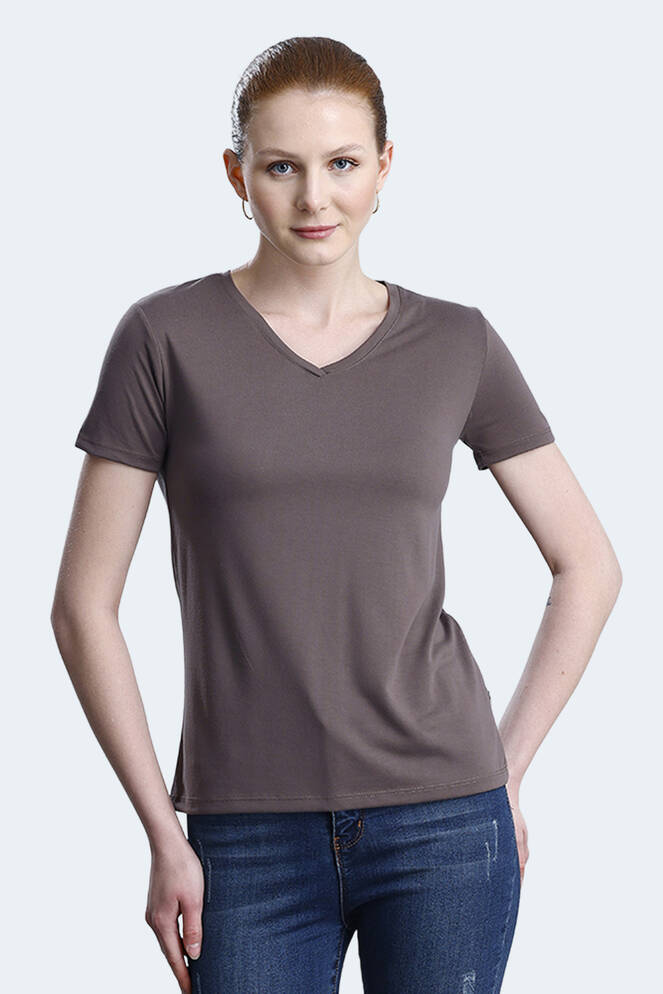 Slazenger PERICAS Kadın Tişört Kahve