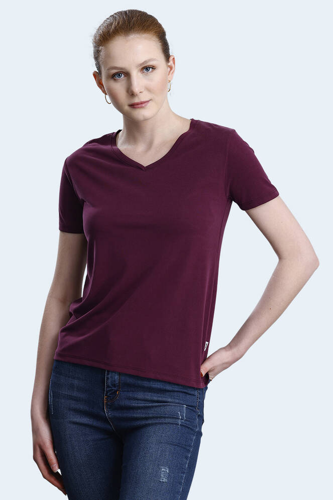 Slazenger PERICAS Kadın Tişört Mürdüm