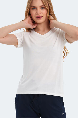 Slazenger PERICAS Women's T-Shirt Ecru - Thumbnail