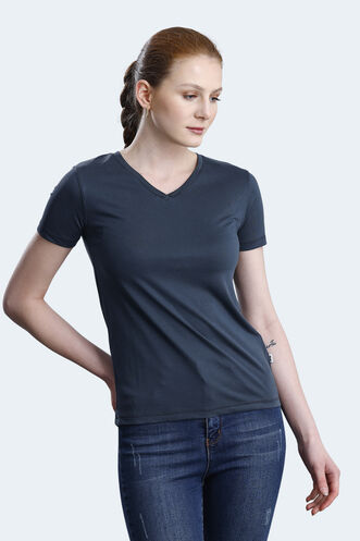 Slazenger PERICAS Women's T-shirt Anthracite - Thumbnail