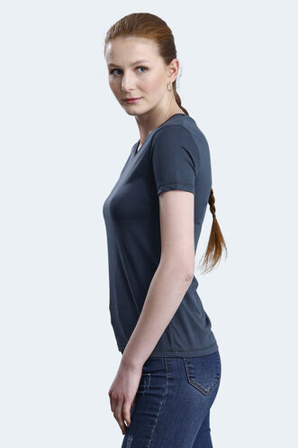 Slazenger PERICAS Women's T-shirt Anthracite - Thumbnail