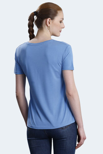 Slazenger PERICAS Women's T-shirt Blue - Thumbnail
