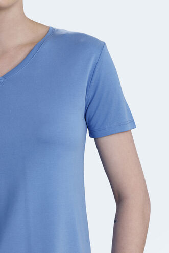 Slazenger PERICAS Women's T-shirt Blue - Thumbnail