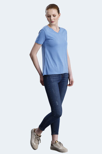 Slazenger PERICAS Women's T-shirt Blue - Thumbnail