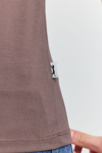 Slazenger PERICAS Women's T-shirt Brown - Thumbnail