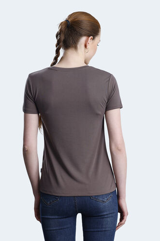 Slazenger PERICAS Women's T-shirt Brown - Thumbnail