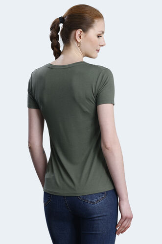 Slazenger PERICAS Women's T-shirt Khaki - Thumbnail