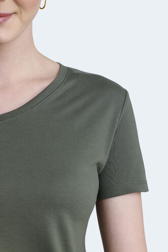 Slazenger PERICAS Women's T-shirt Khaki - Thumbnail