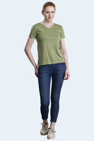 Slazenger PERICAS Women's T-shirt Light Green - Thumbnail