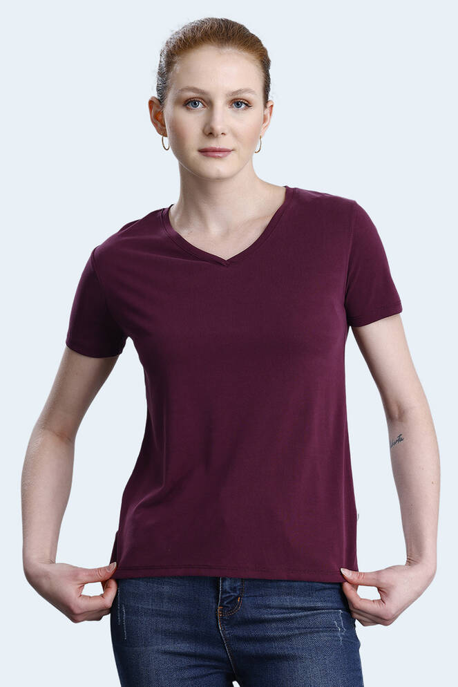 Slazenger PERICAS Women's T-shirt Burgundy