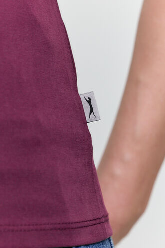 Slazenger PERICAS Women's T-shirt Burgundy - Thumbnail