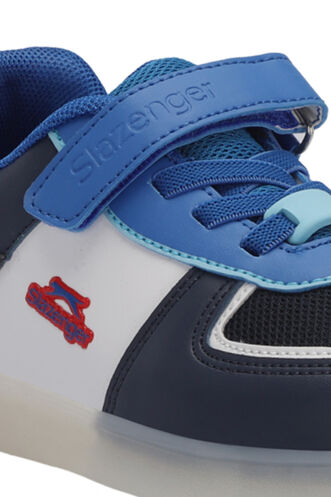 Slazenger PERLE Boys' Sneaker Shoes Navy - White - Thumbnail