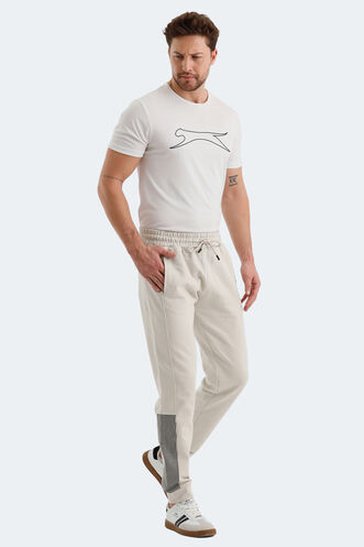 Slazenger PHILO Men's Sweatpants Bottoms Stone Grey - Thumbnail