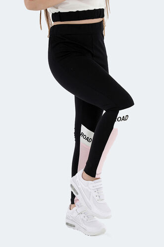 Slazenger PHYLLIDA Kız Çocuk Tayt Siyah - Thumbnail