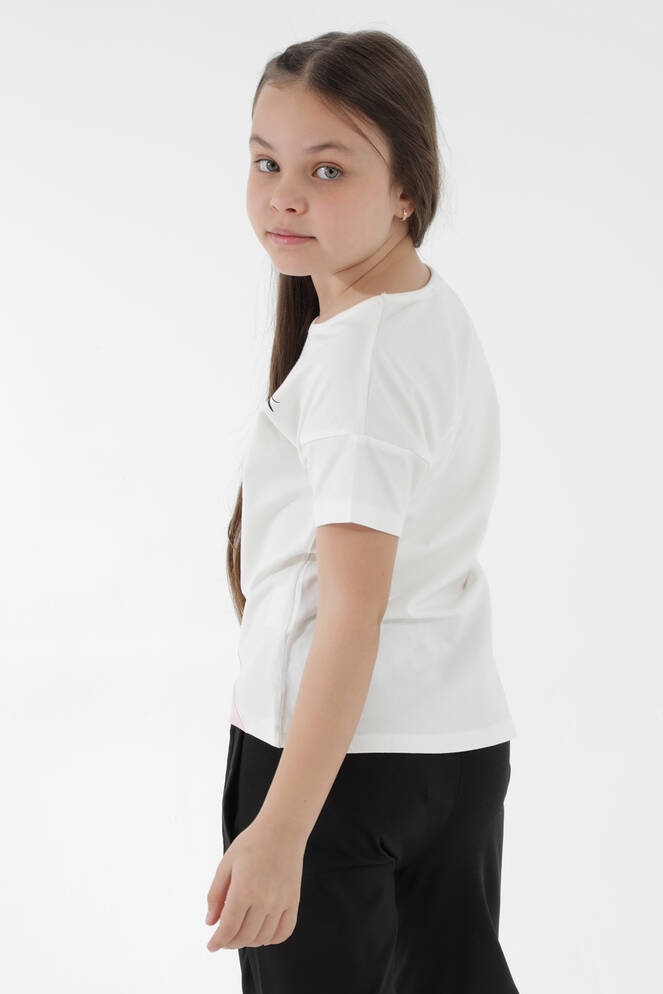Slazenger PINA Kız Çocuk Beyaz Tişört