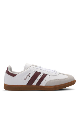 Slazenger - Slazenger PING Erkek Spor Ayakkabıları Beyaz - Bordo
