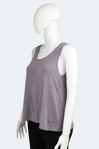 Slazenger PIUS Kadın Fitness T-Shirt Gri - Thumbnail