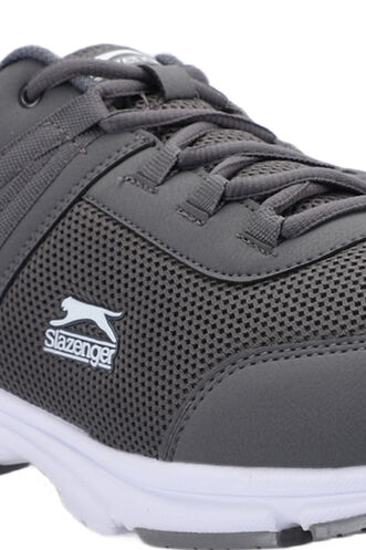 Slazenger PLANE Plus Size Erkek Spor Ayakkabıları Koyu Gri - Beyaz - Thumbnail