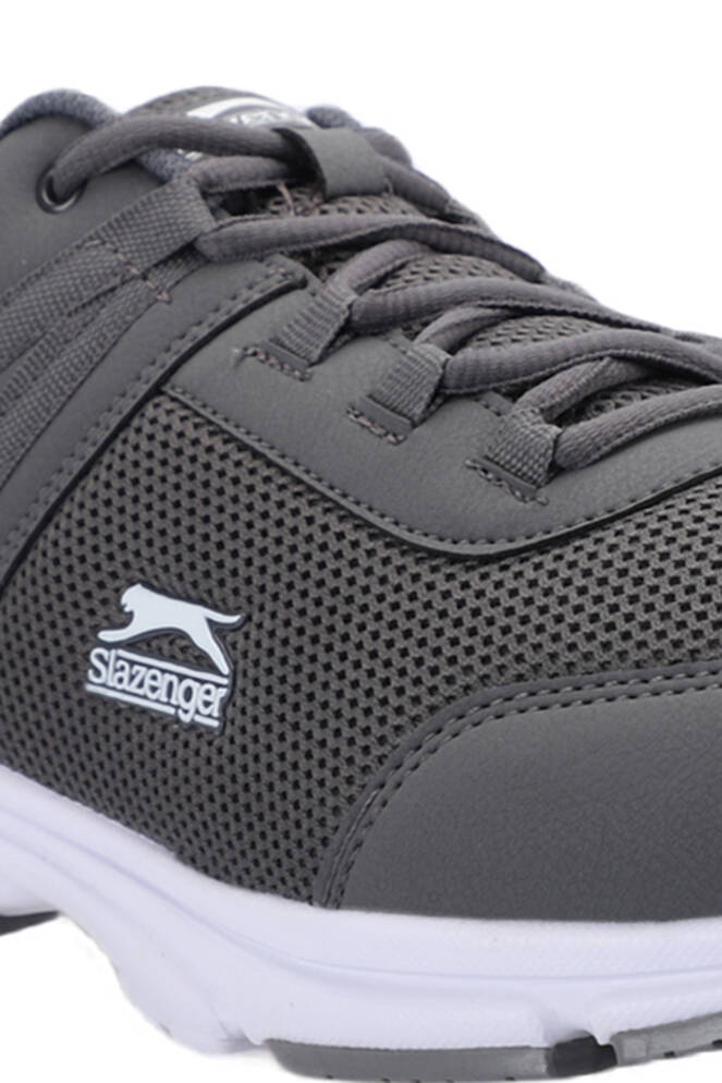 Slazenger PLANE Plus Size Erkek Spor Ayakkabıları Koyu Gri - Beyaz