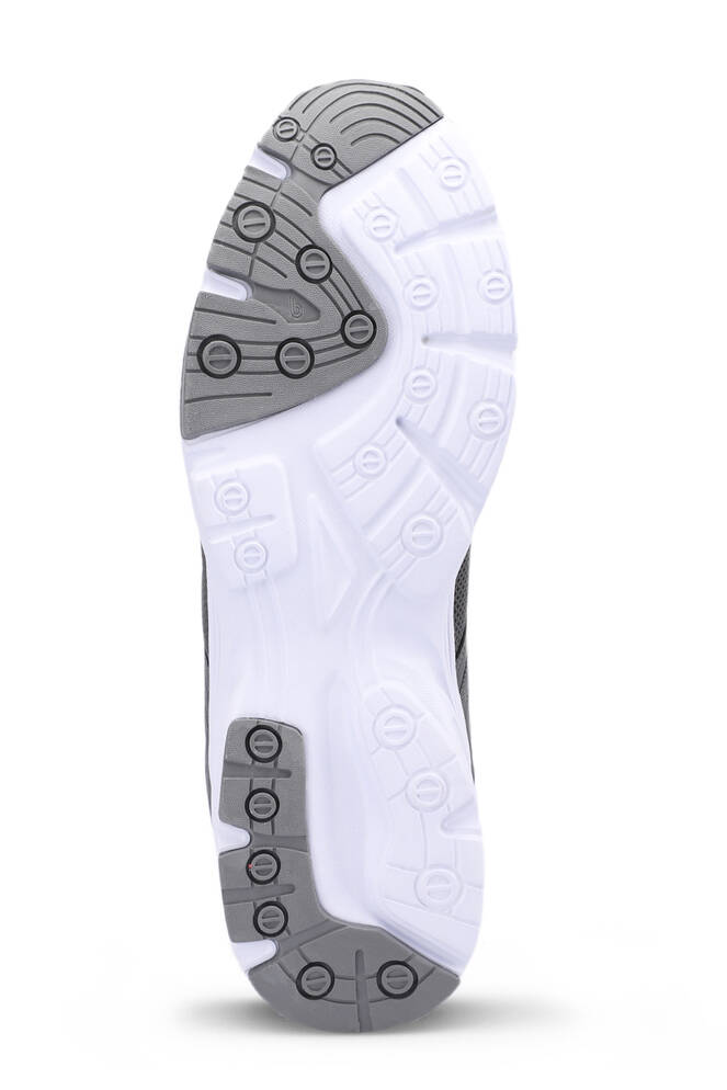 Slazenger PLANE Plus Size Erkek Spor Ayakkabıları Koyu Gri - Beyaz