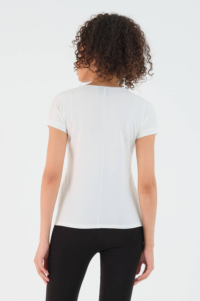 Slazenger PLAY Kadın Kısa Kollu T-Shirt Ekru