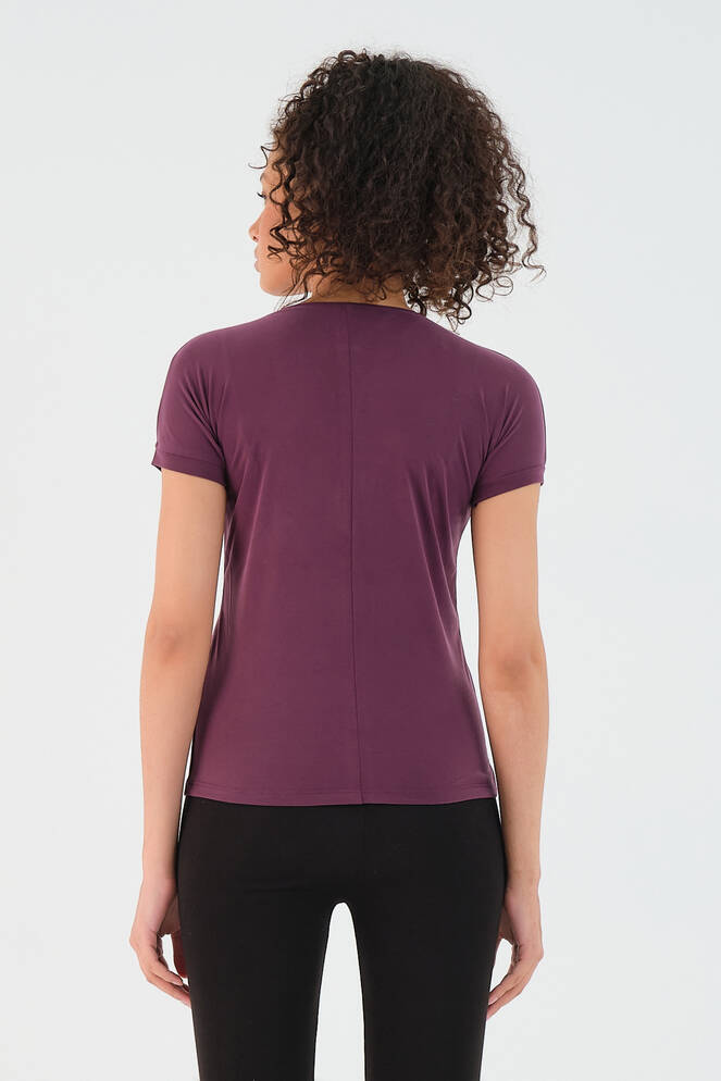 Slazenger PLAY Kadın Kısa Kollu T-Shirt Mor