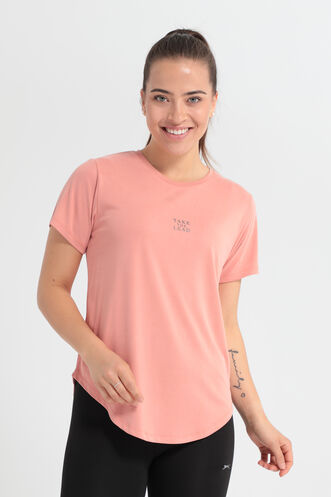 Slazenger - Slazenger PLUS Kadın Kısa Kollu T-Shirt Somon