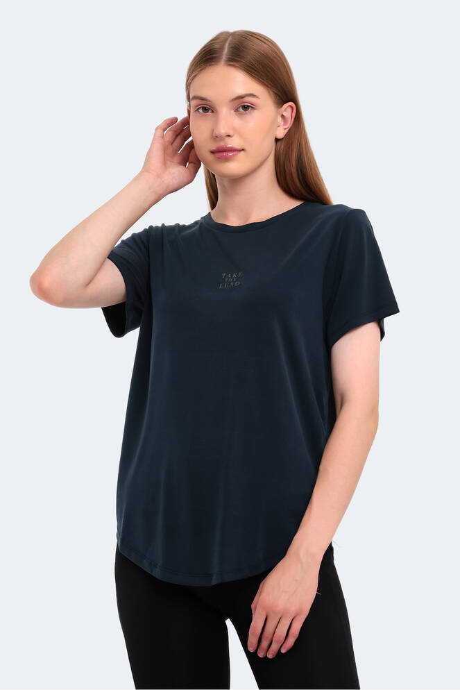 Slazenger PLUS Kadın Kısa Kollu T-Shirt Lacivert
