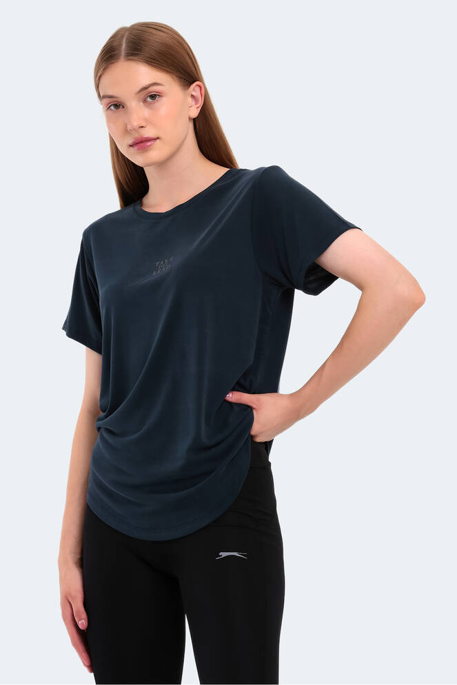 Slazenger PLUS Kadın Kısa Kollu T-Shirt Lacivert
