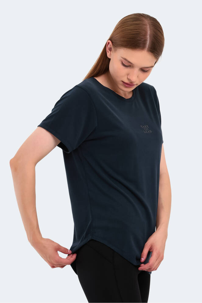 Slazenger PLUS Kadın Kısa Kollu T-Shirt Lacivert