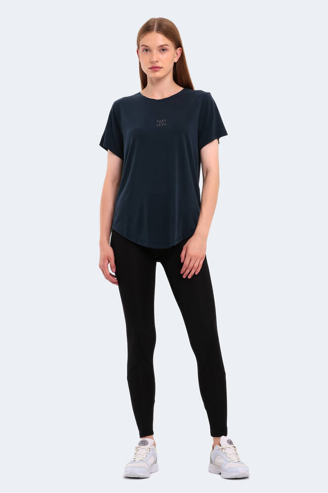 Slazenger PLUS Kadın Kısa Kollu T-Shirt Lacivert