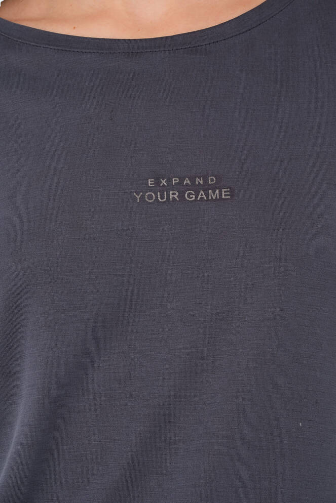 Slazenger POLINA Kadın Kısa Kollu T-Shirt Koyu Gri