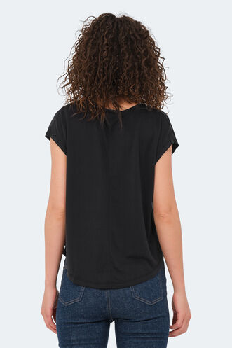 Slazenger POLINA Women's Short Sleeve T-Shirt Black - Thumbnail