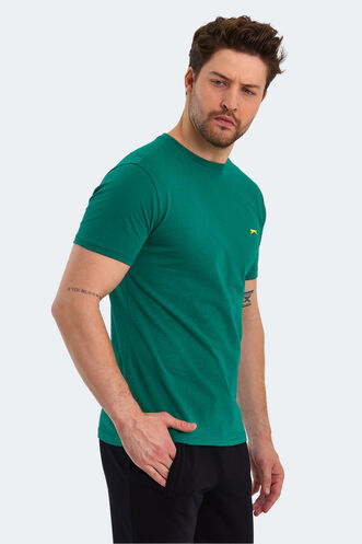 Slazenger POLL Erkek Kısa Kollu T-Shirt Yeşil - Thumbnail