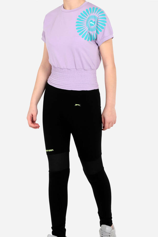 Slazenger PORCIA Girl Child Short Sleeve T-Shirt Lilac