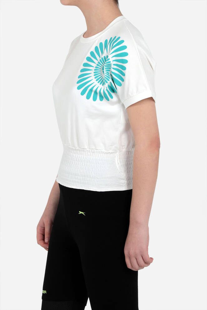 Slazenger PORCIA Kız Çocuk Kısa Kollu T-Shirt Ekru