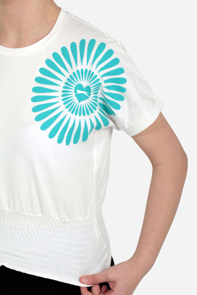 Slazenger PORCIA Kız Çocuk Kısa Kollu T-Shirt Ekru