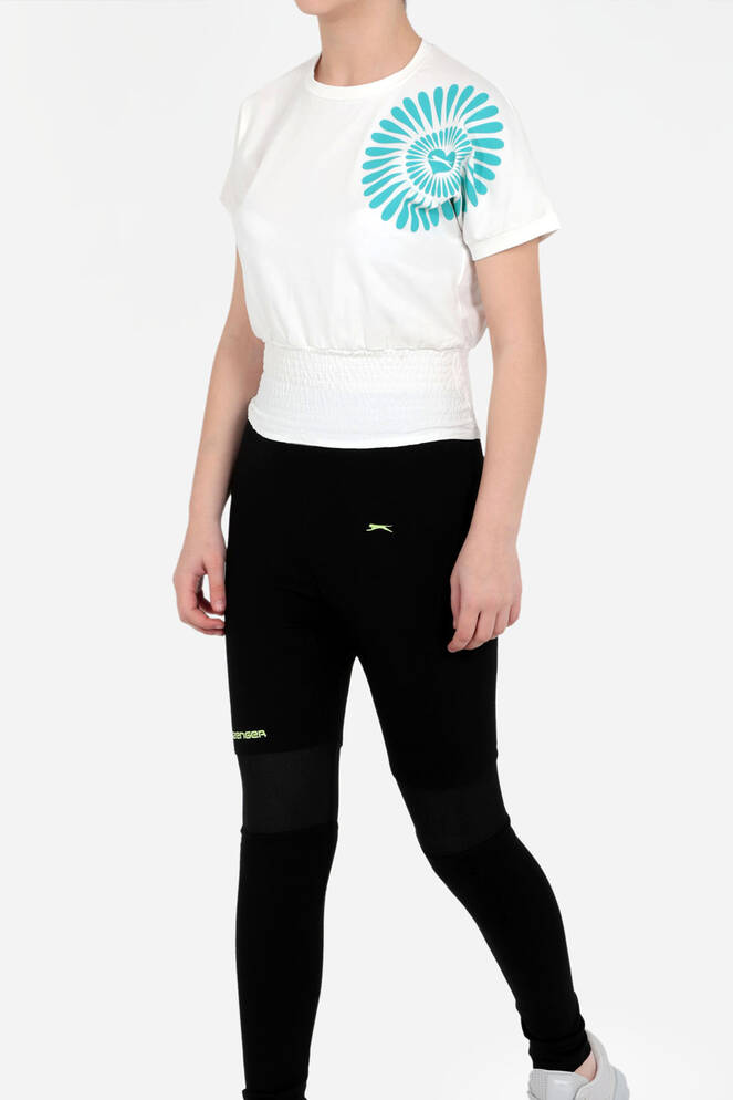 Slazenger PORCIA Kız Çocuk Kısa Kollu T-Shirt Ekru