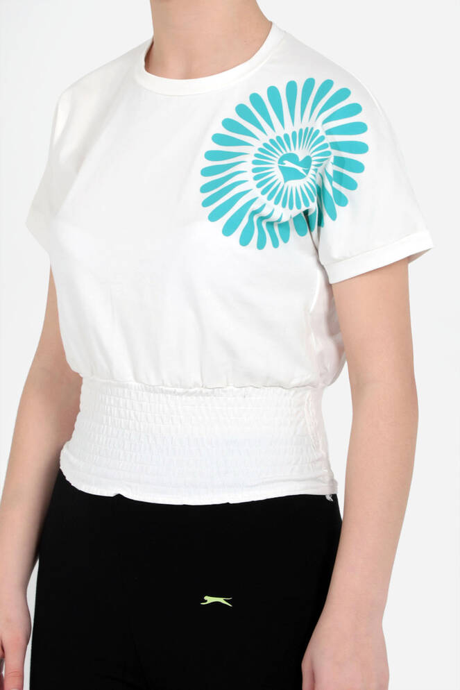 Slazenger PORCIA Kız Çocuk Kısa Kollu T-Shirt Ekru
