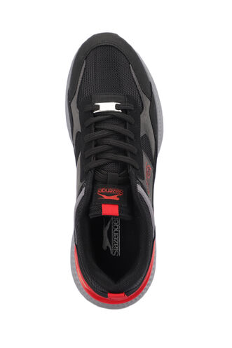 Slazenger POSTMAN I Sneaker Men's Shoes Black - Red - Thumbnail