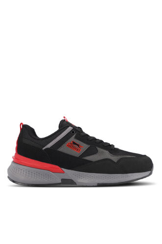 Slazenger - Slazenger POSTMAN I Sneaker Erkek Ayakkabı Siyah - Kırmızı