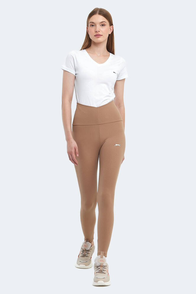 Slazenger PRANAV Kadın Fitness Tayt Açık Kahve