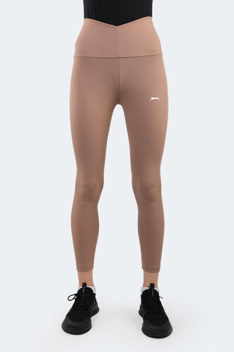 Slazenger PRANAV Kadın Fitness Tayt Açık Kahve - Thumbnail