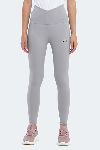 Slazenger PRANAV Kadın Fitness Tayt Gri - Thumbnail