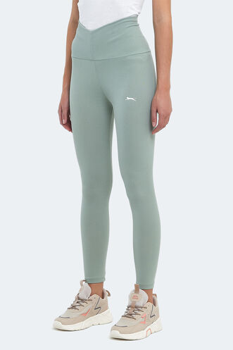 Slazenger PRANAV Women's Fitness Tights Mint - Thumbnail